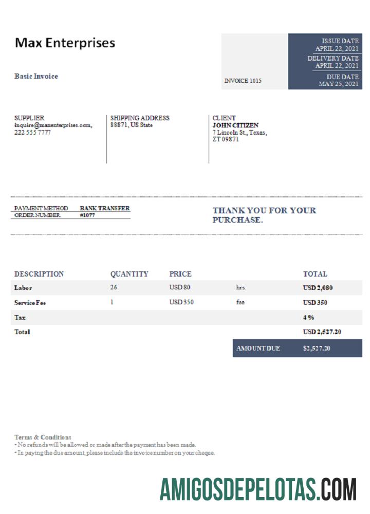Fatura máxima das empresas dos EUA amostra
